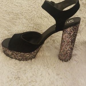 Glitter Platform Heels